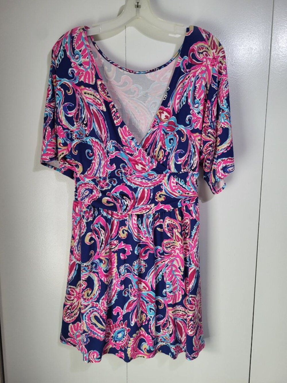 Lilly Pulitzer Women's SZ M Parigi Boat Neck Romper Multi Flitting About - Picture 2 of 10